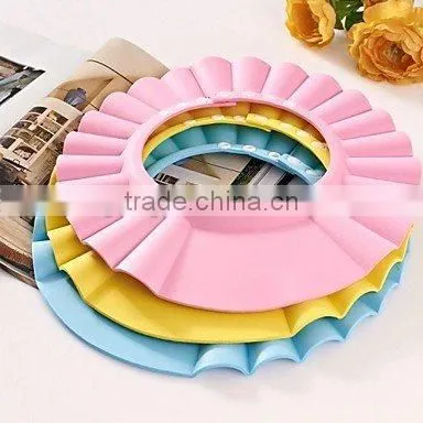 silicone buckle baby shower shield cap avoid water hurt eyes baby shower necessary