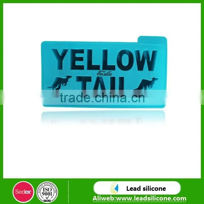 Hot Sale Custom Shape Of The Letters Silicone Ice Tray Silicone Ice Cube Mold