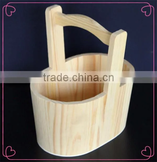 wholesale top grade antique wooden rice bucket