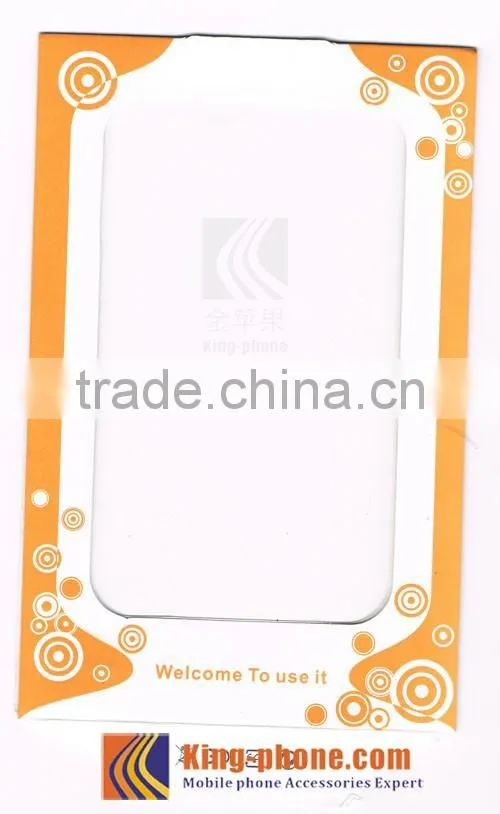 Attractive beautiful color paper packaging box for cell phone case, custom packaging box