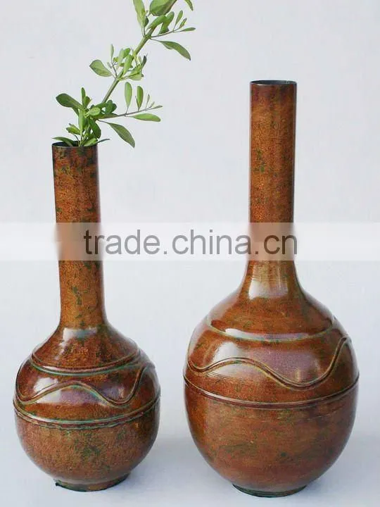 Metal Flower Vases