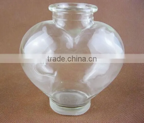 Heart shaped bottle / glass bottle