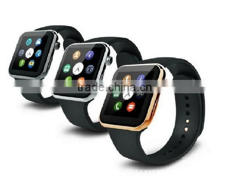 Best selling 1.54" touch screen 40mm bluetooth smart watch A9 with heart rate monitor and pedometer, bluetooth etc function