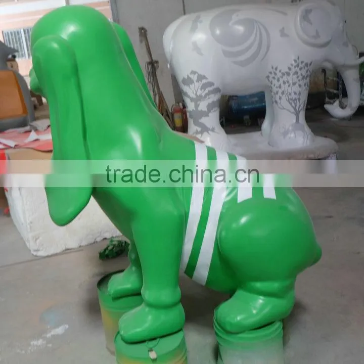 Fiberglass dog decoration