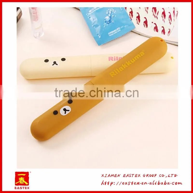 hot sell good quality cut cartoon Plastic toothbrush case portable travel toothbrush case