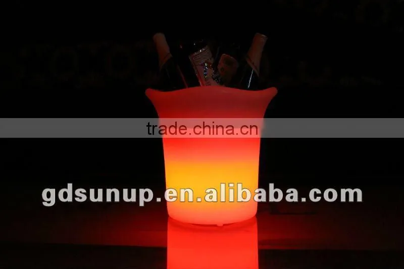 PE Material Rotational Moulding Plastic Modern LED wine bucket
