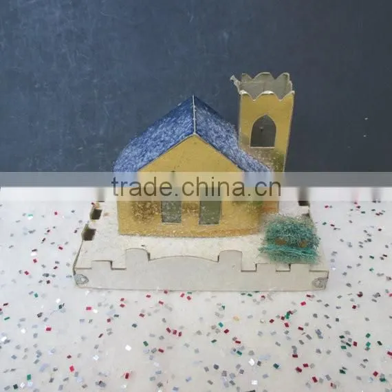 Vintage Putz House Church Christmas Village