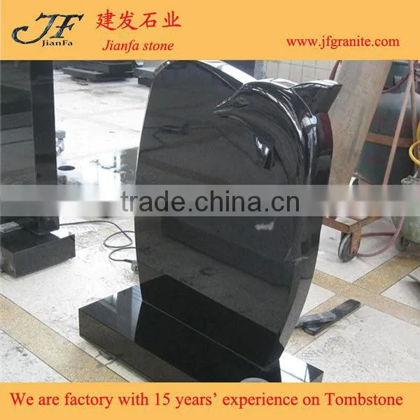 Types Of Dolphins Carved Granite Cheap Tombstone For Sale