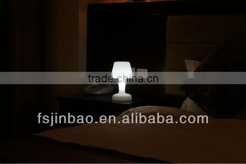 white lithium battery operated RGB table lighting for restaurant