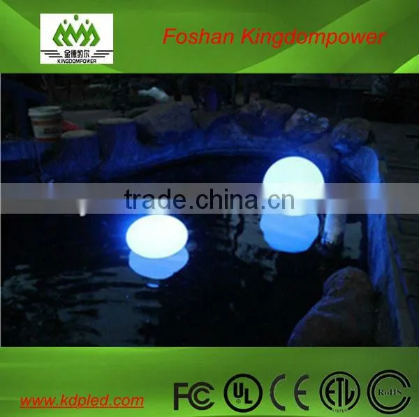 Cordless LED waterproof flashing pebble light for garden