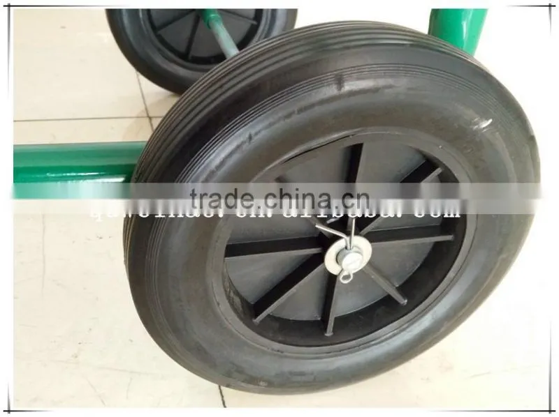 Portable Water pipe cart ,metal four wheel Garden Hose Reel Cart ,Garden sprinkler cart