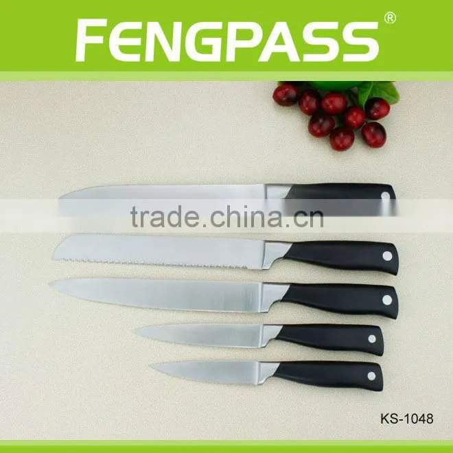 safty design stainless steel kitchen knife set(609-33-70)