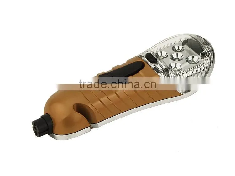 Multi-function car safety belt cutter and rechargeable led torch light flashlight