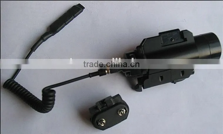 Tactical quick start green laser sight scope and strobe 200 lumen CREE Q5 LED light combo