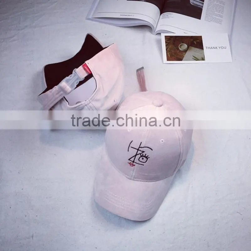 Velvet Fabric Sport Style Baseball Cap And Fashion Hat