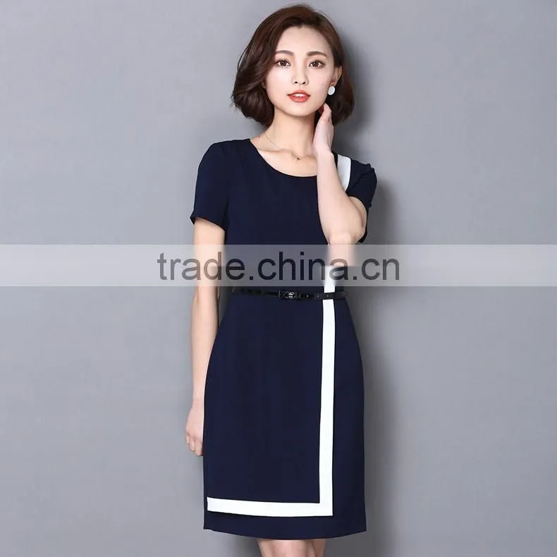 2016 wholesale elegant office ladies mature ladies modern dresses