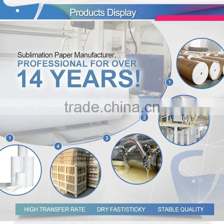 high transfer rate sublimation transfer tacky paper
