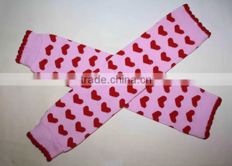 pink knitting leg warmers for kids
