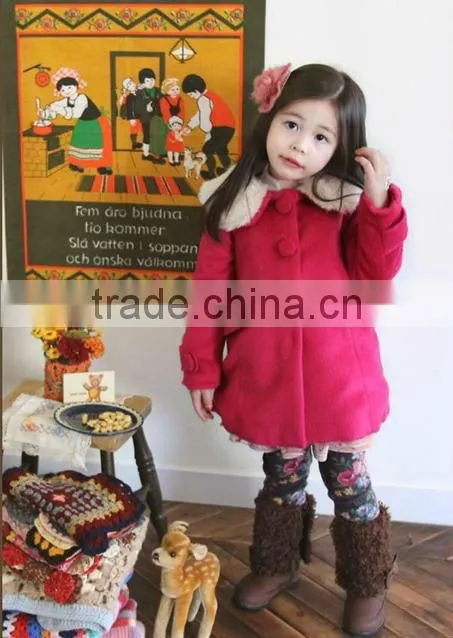Cute Korea style coat Kids wholesale winter clothing