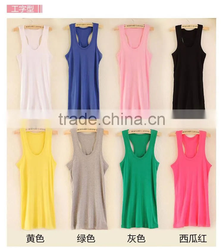 100% cotton women camisole top strings camisole Y-style tank top