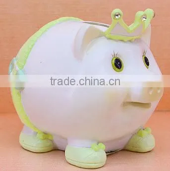 Cute Safe ABS Resin Pink Pig Saving Money Box in 2016 for children