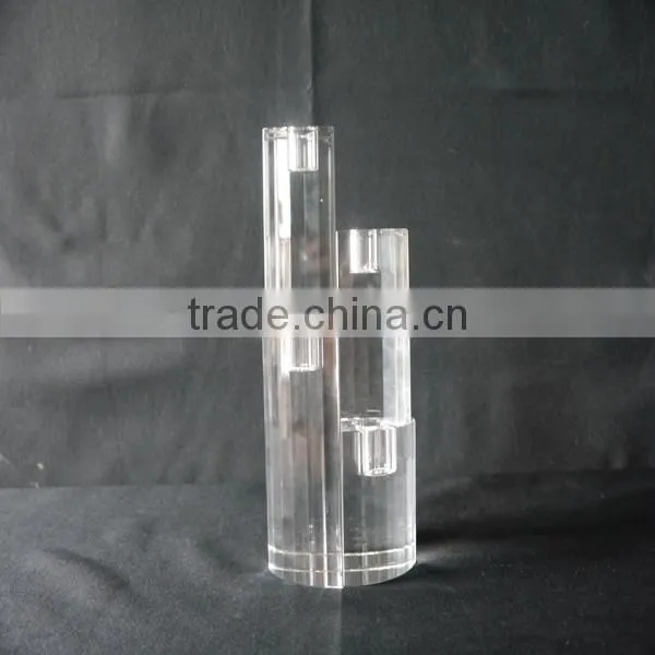 Hot Sale !!! Upscale crystal cube candle holder for tea light candle holder Centerpieces JKC-0003