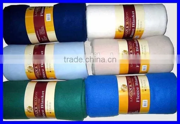 100% polar fleece blanket china factory with high quatity