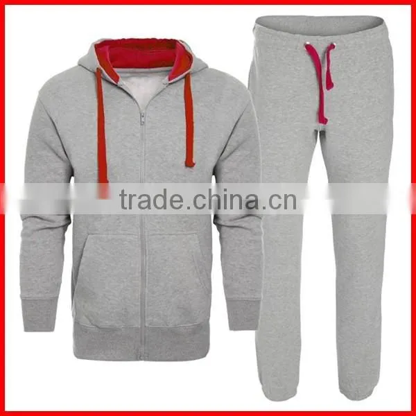 New Style Custom Fleece Mens Sportswear Tracksuits Fitness Plain Gym Training Tracksuit