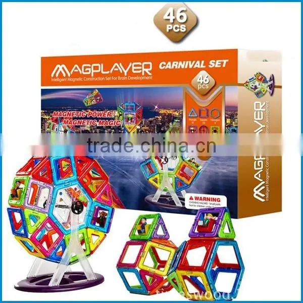 Kids educational construction set toys magnetic building blocks
