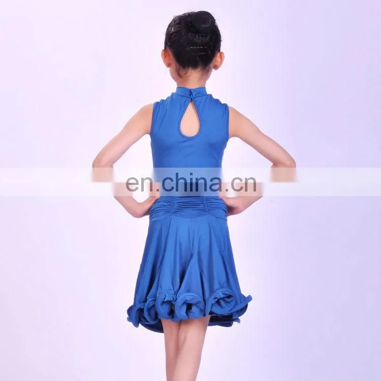 11328218 2013 New Sleeveless High Neck Girl's Latin Dance Dress