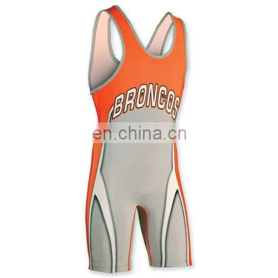 cool sublimated china wrestling singlets