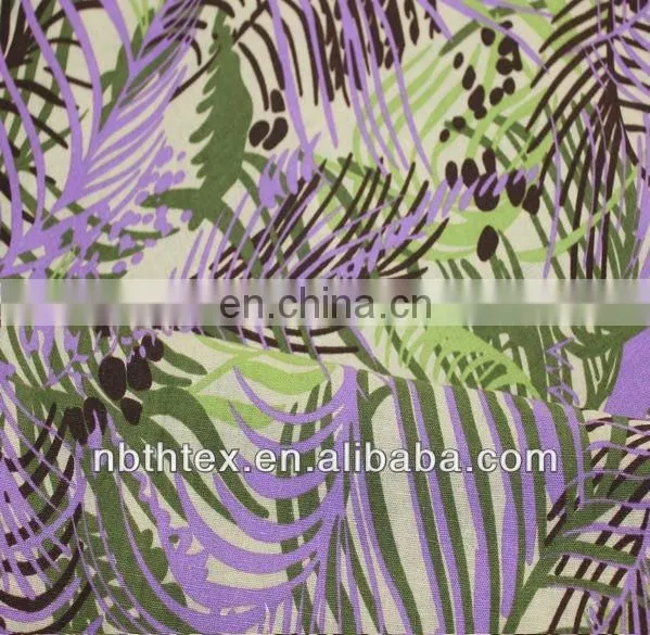 100% linen fabric printed