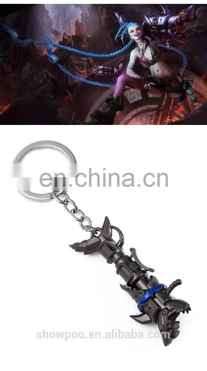 New products key chain league of legends Jinx key chain