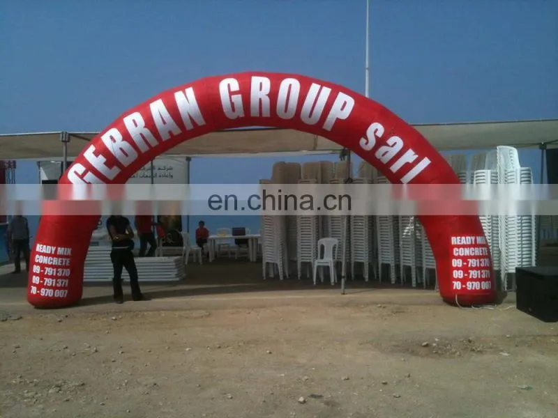 custom logo inflatable circle arch for business event