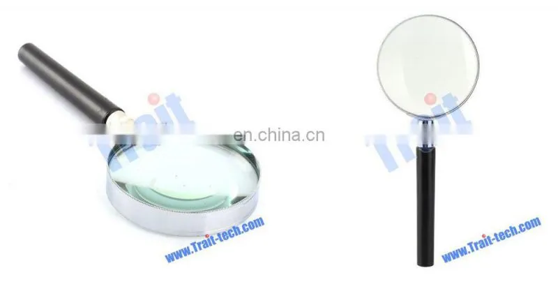 Portable Handheld Stainless Steel 60mm Mini Magnifying Glass Paypal Accept