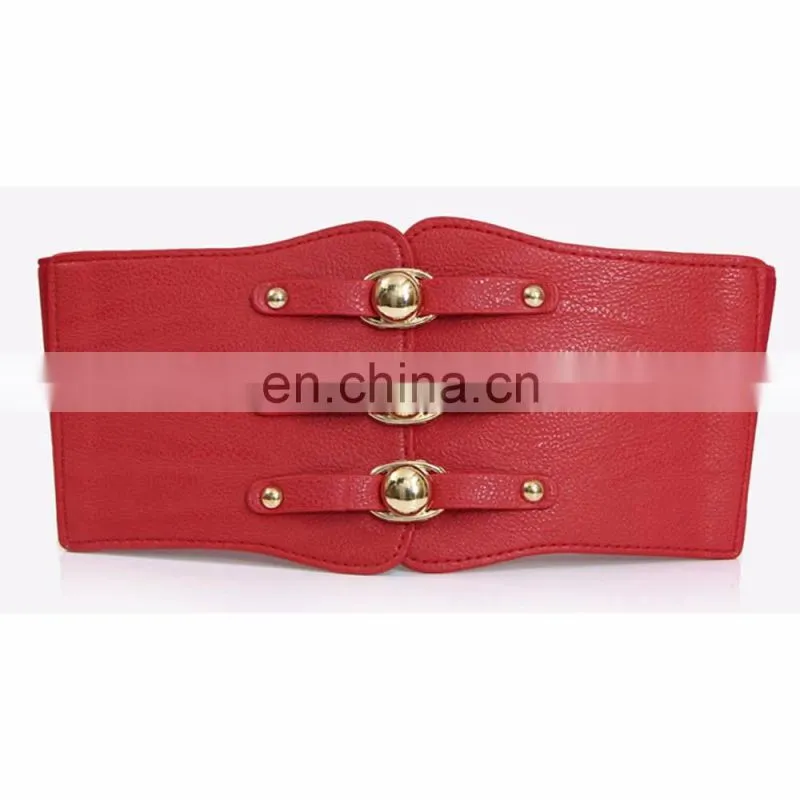 wholesale newest desgin extra wide belt waist cincher corset belt with rivet