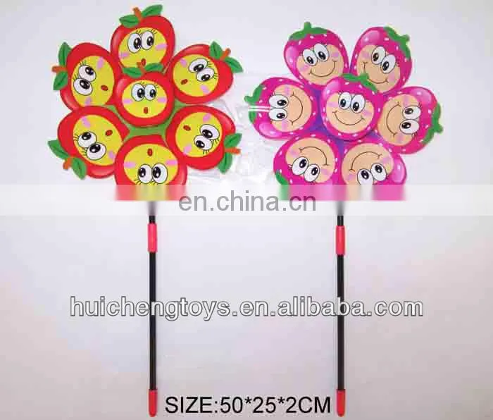 Wholesale outdoor play plastic smiley kids toy windmills for sale