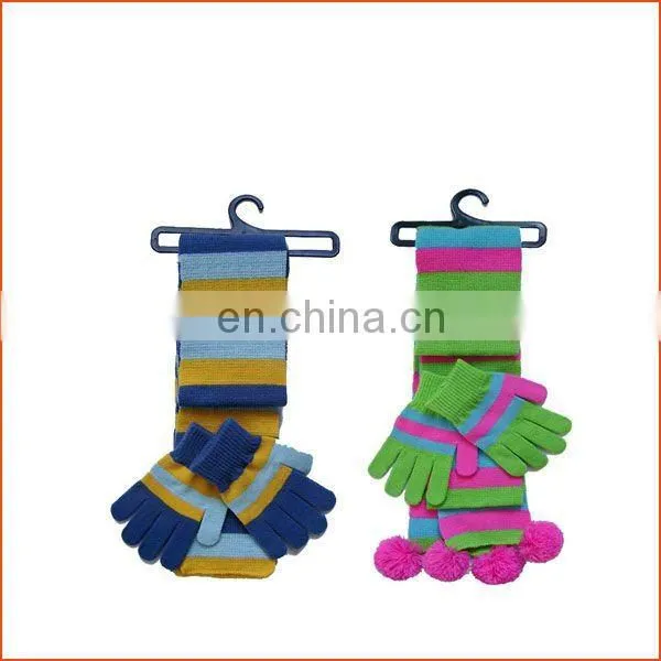 Custom scarf hat&glove set