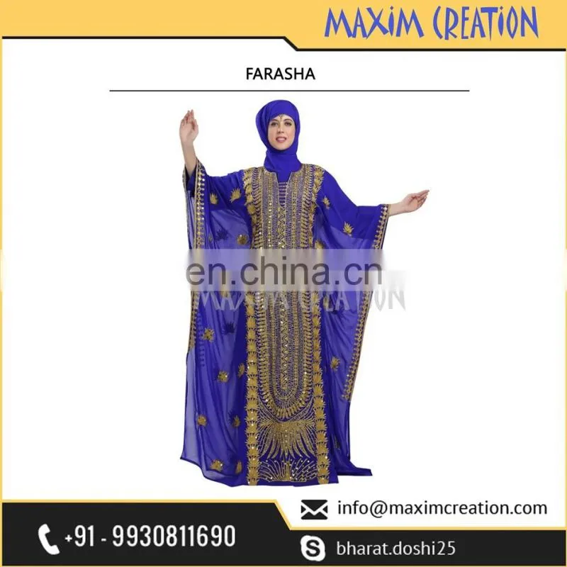 Latest Party Wear Farasha Caftan Dress For Arabian Women