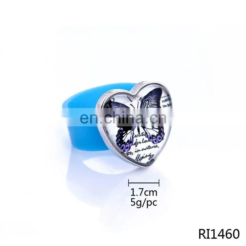 New products 2017 wholesale 1.70cm blue silicone wedding ring for men