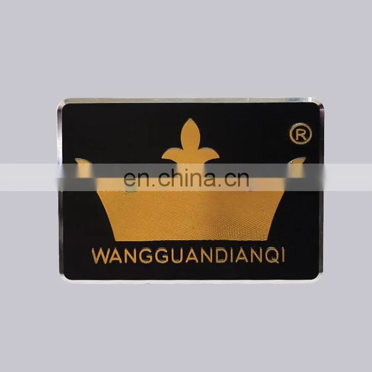 Professional Factory Custom Etched And Paited Private Brand Logo Stainless Steel Nameplate For Luggage Case