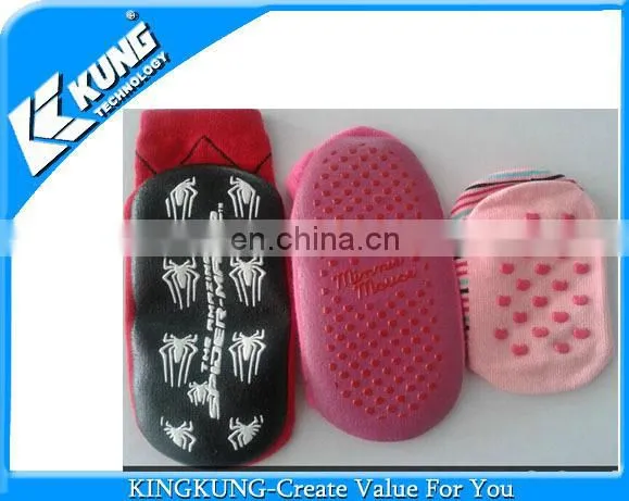 Custom fancy and warm rubber sole baby sock shoes