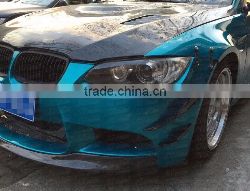 E92 CARBON/FOR BMW E93 CARBON/2009-2013 KAR STYLE CARBON FIBER FRONT BUMPER CANARDS FOR BMW 3 SEIRES E90 E92 E93