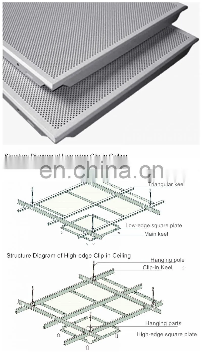 Nail-up,Lay-in,Mirror Aluminum Ceiling Tiles