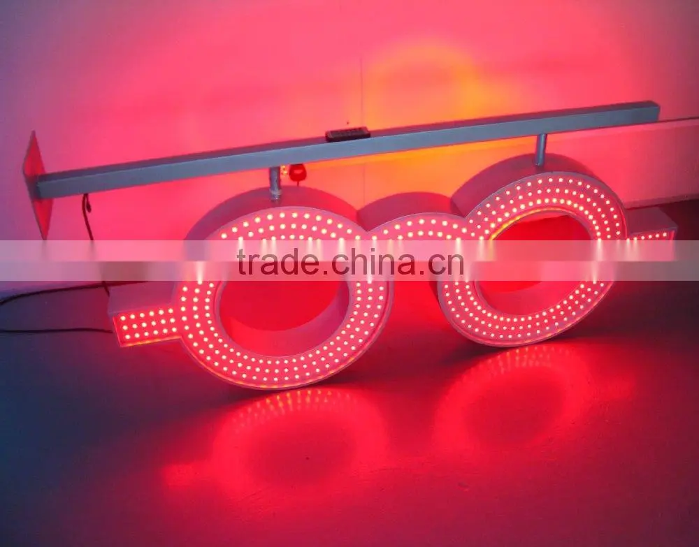 Remote control LED neon sign for opticial led neon glasses screen sign board