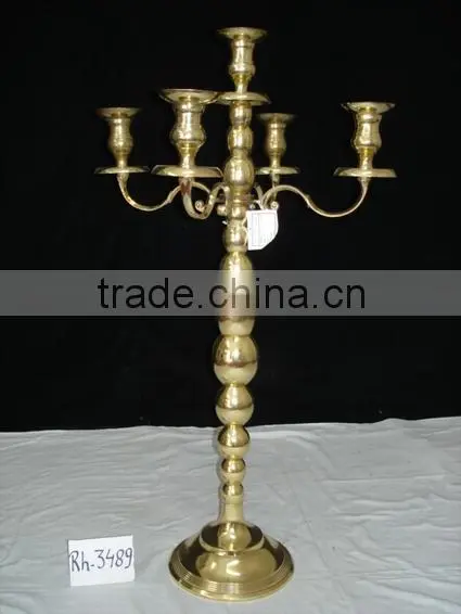 Decorative Wedding Candelabra, Black Tall Candelabra For Wedding Decor And Parties