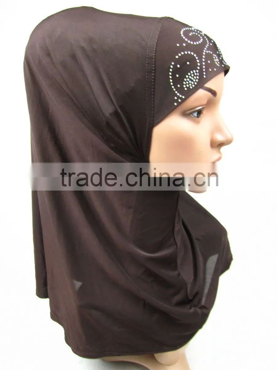 A236 Newest design fashion beaded muslim hijab