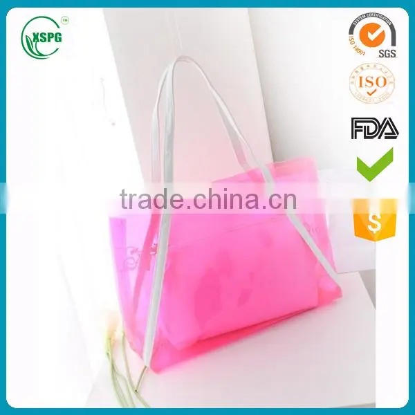 Colorful Pvc Plastic Bag with Handles