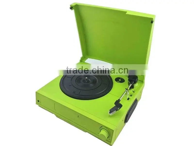Back To Vinyl!!! 3 Speed Record Player with Built-in Speaker