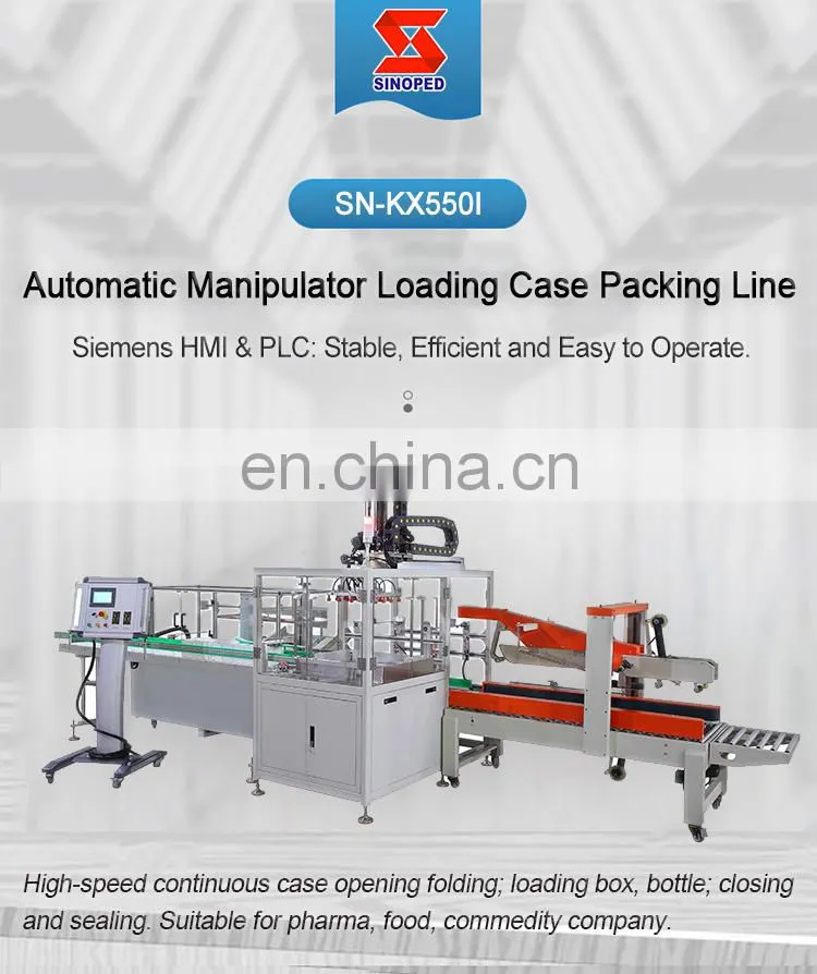 Automatic Multifunctional Bottle Packing Machine Robotic Carton Beverage Can Case Packer For Boxes